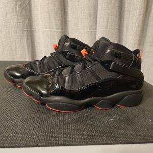 Jordan 6 Rings Black Infrared Size 11.5